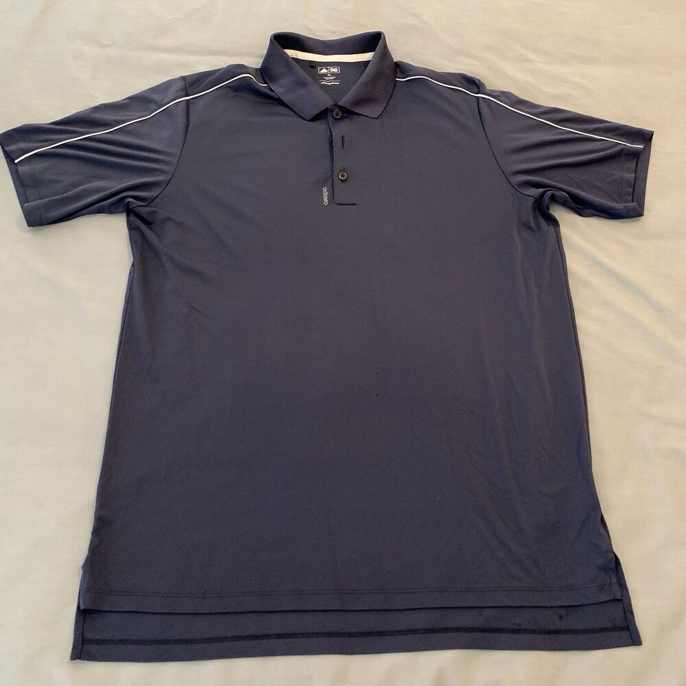 Adidas Golf‎ Men's XL Dark Blue Short Sleeve Golf Polo Shirt 3 Button